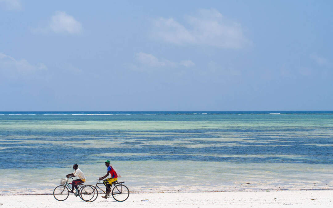 Jambiani beach on Zanzibar, Tanzania