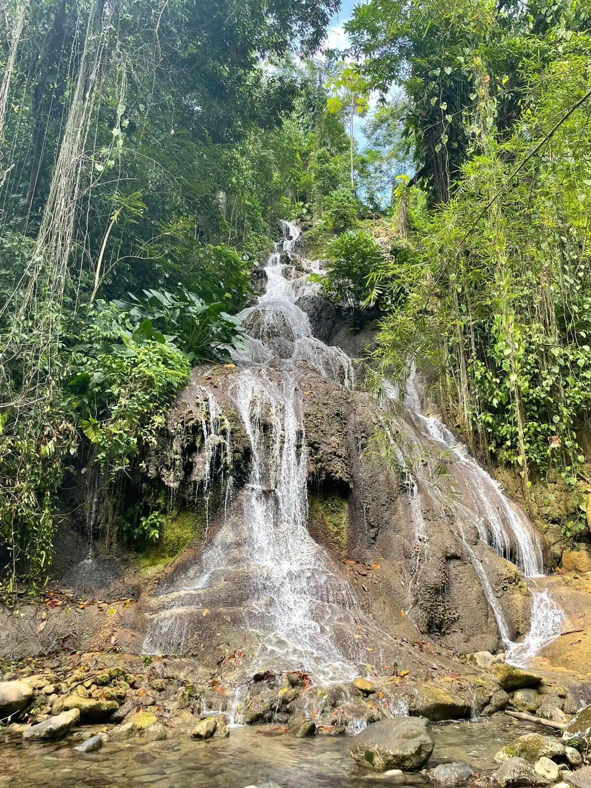 Secret waterfalls in Portland, Jamaica