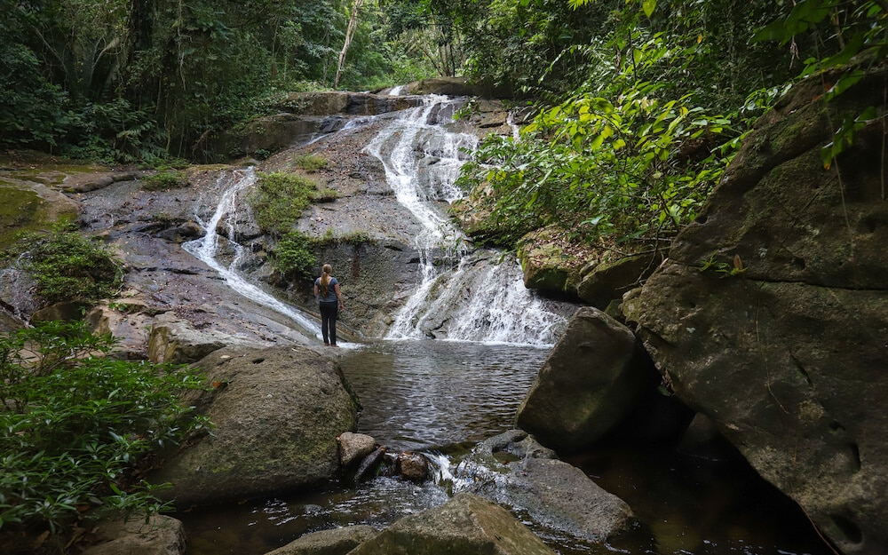 Wasserfälle im Bocawina Park in Hopkins, Belize