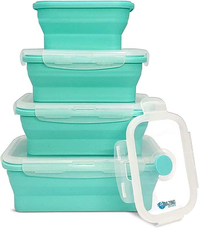 Recipiente plegable para alimentos