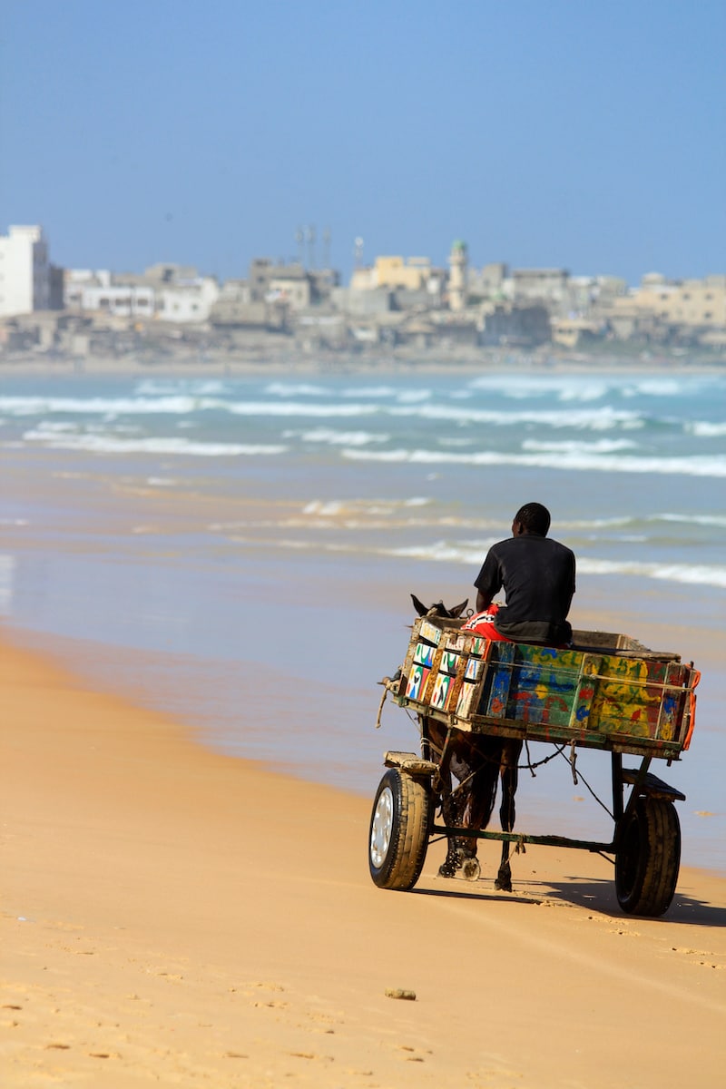 Yoff beach in Senegal