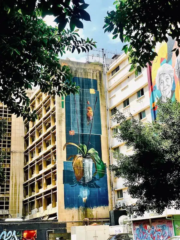 Street art on Hamra street, beirut