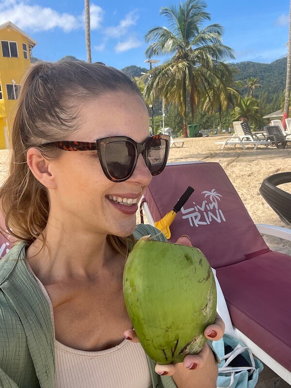 me on Maracas beach