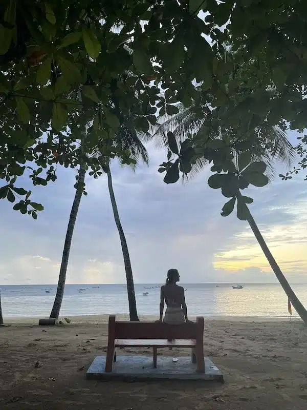 me on a beach in Tobago